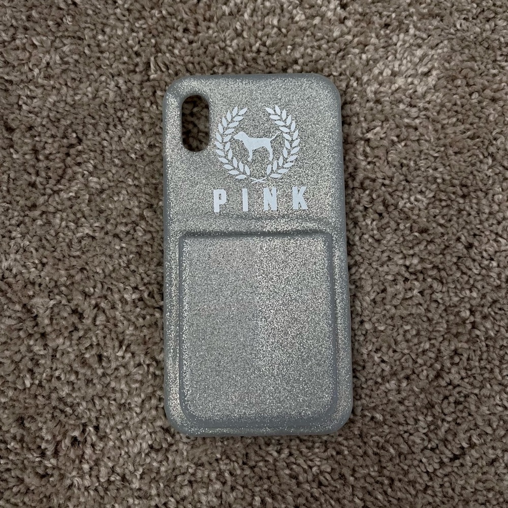VS PINK iPhoneX Case with Card Holder